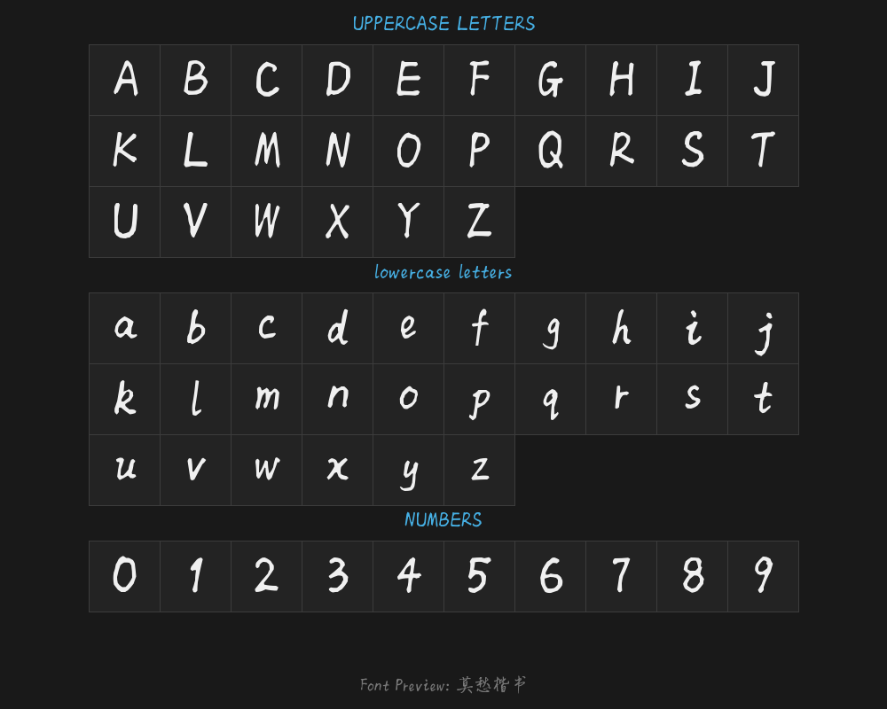 Don't worry about regular script.ttfPreview
