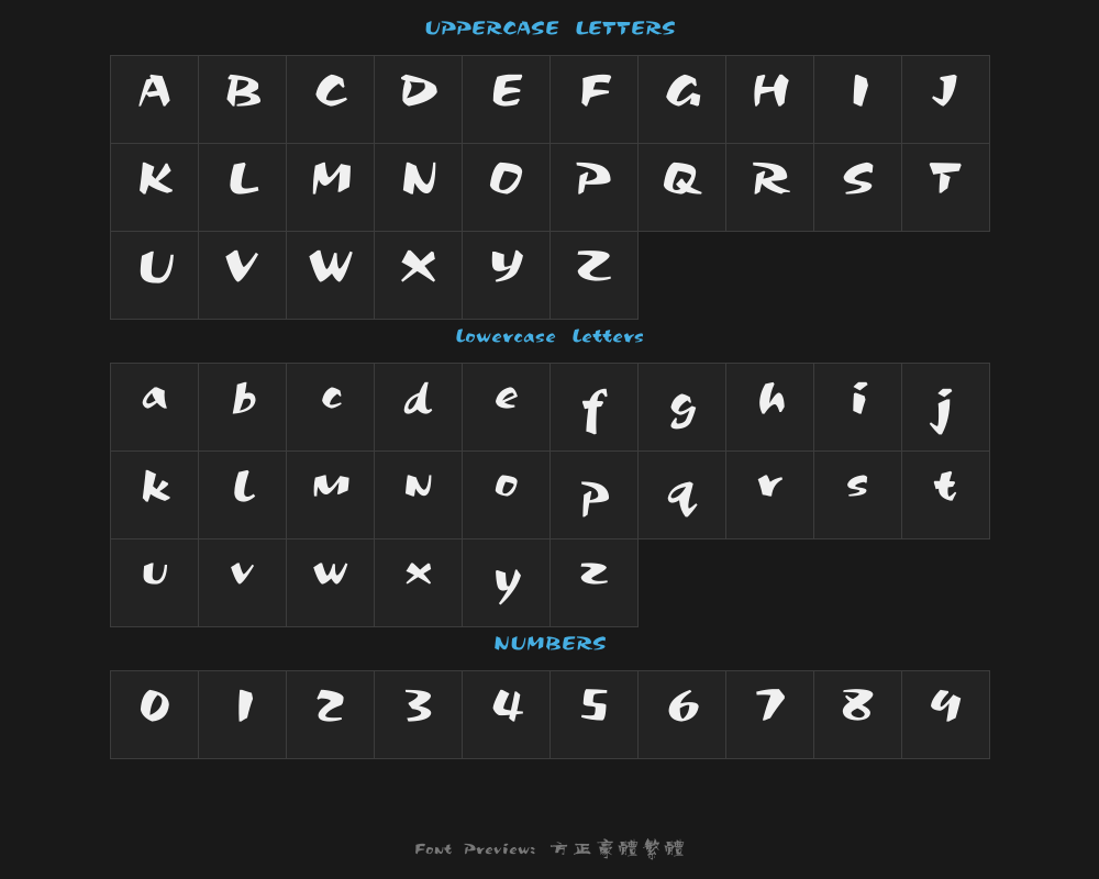 Fangzheng Haoti Traditional typePreview