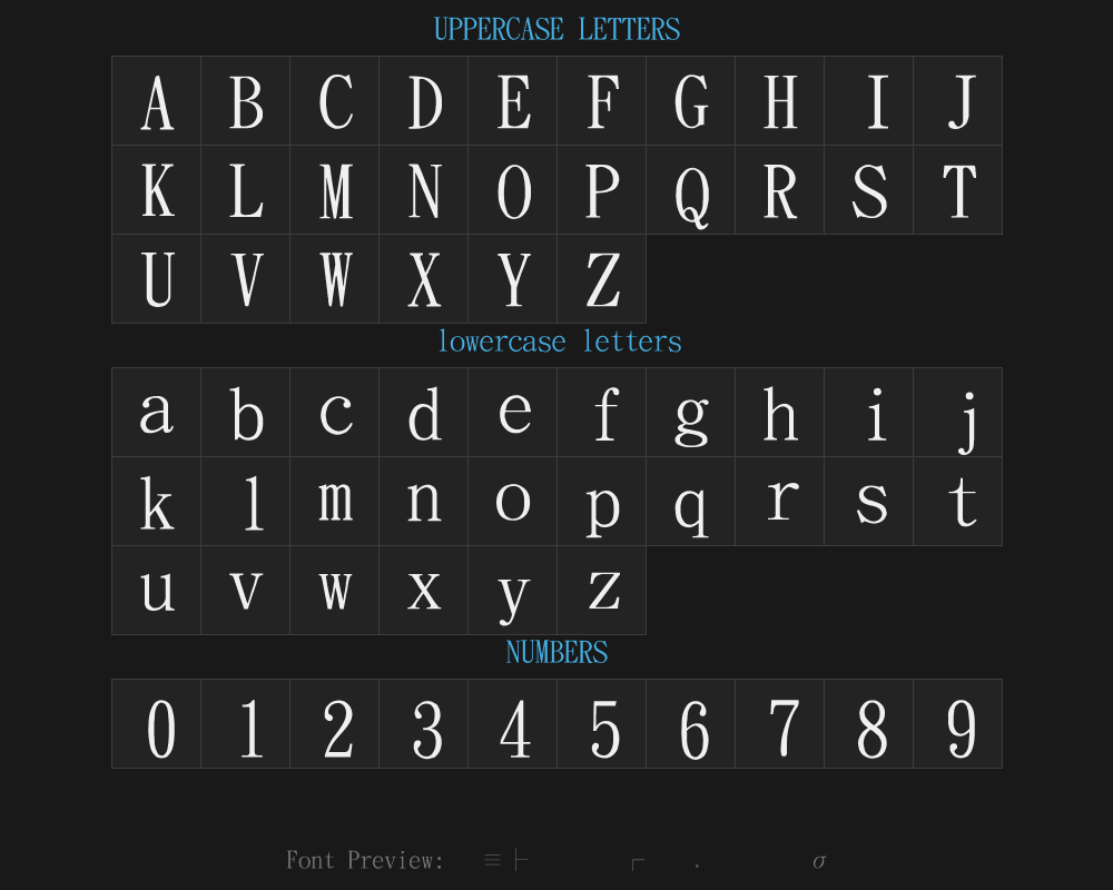 ╜≡├╖╧╕║┌╕╓▒╩╫╓╠σプレビュー