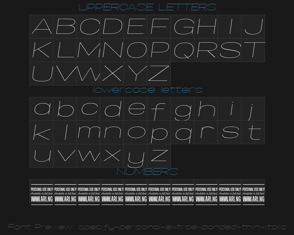 specify-personal-extraexpanded-thin-italicPreview