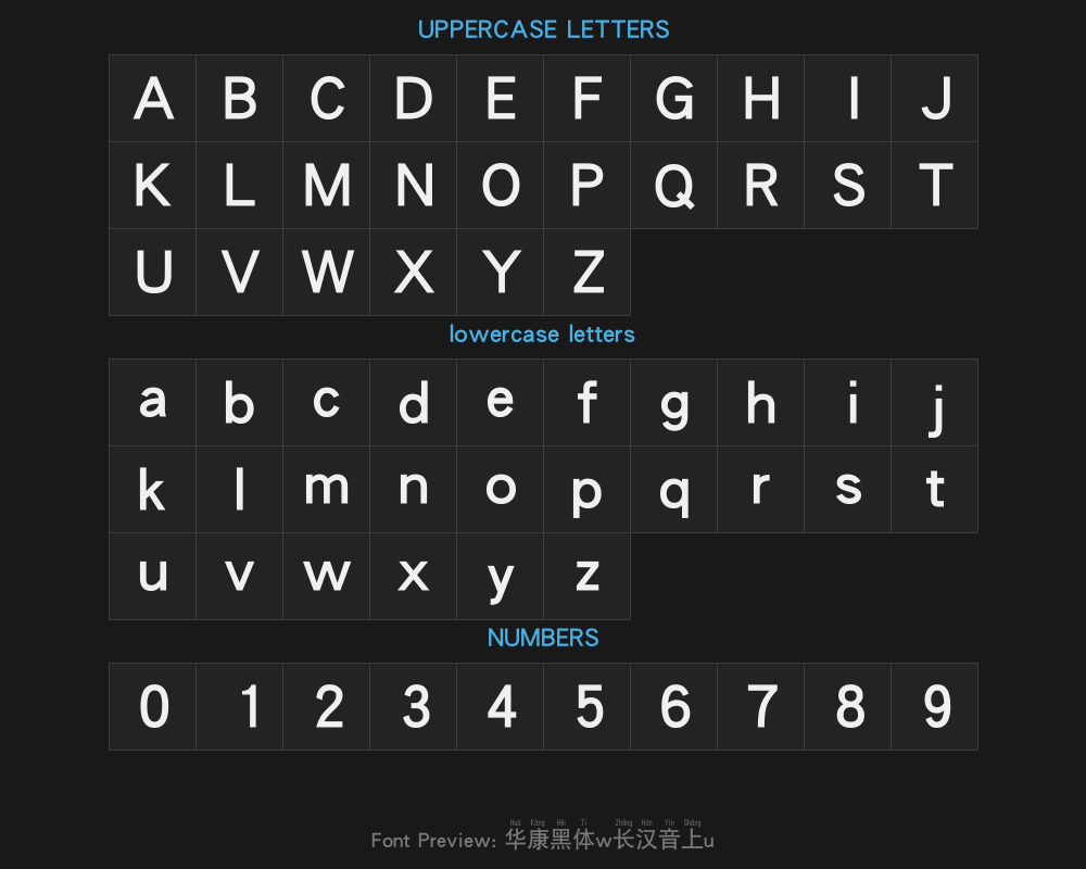 Huakang Black w7 Long Chinese accent Upper 2uPreview