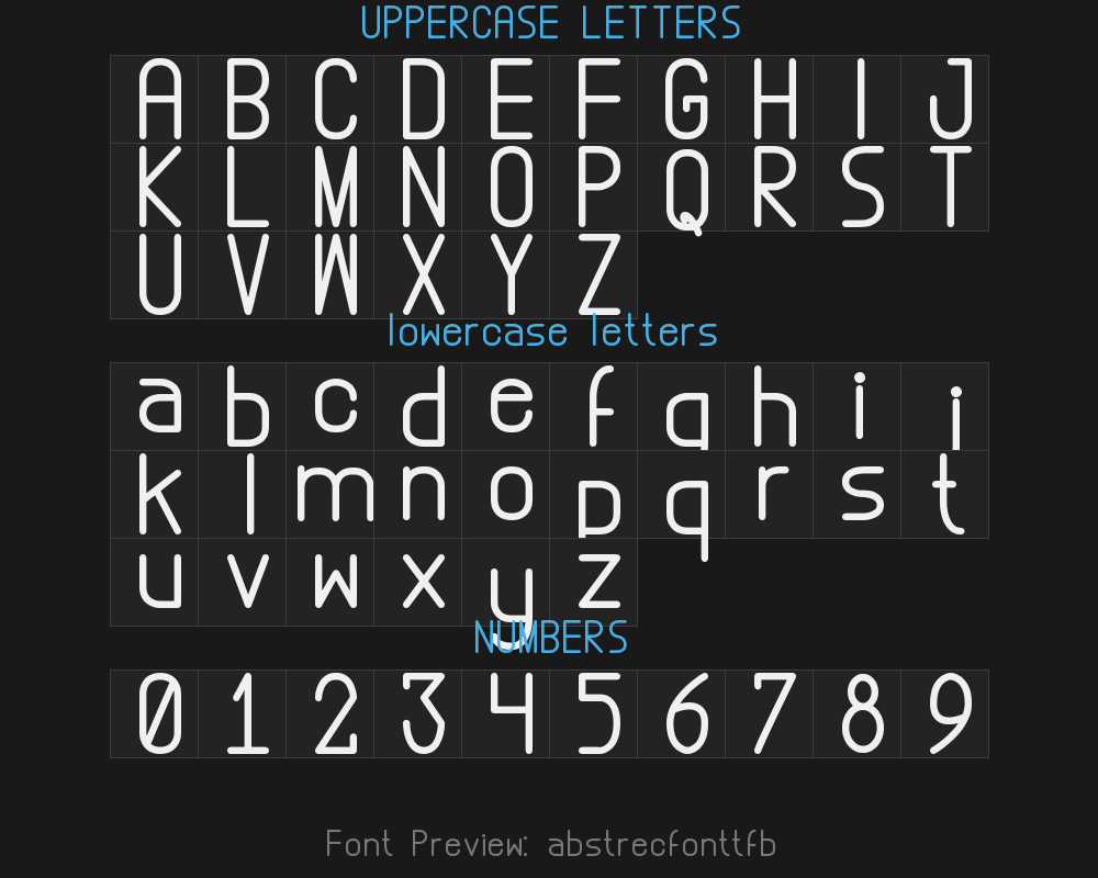 abstrecfonttfbPreview