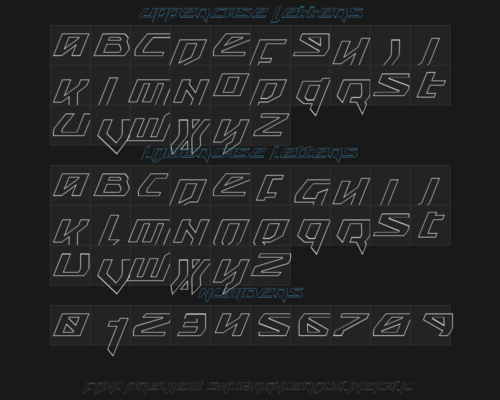 snubfighteroutlineitalicPreview