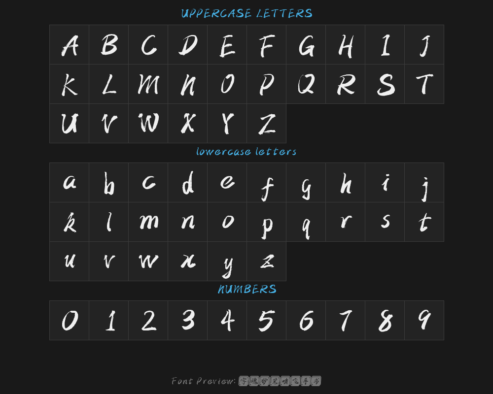 " "Handwriting with a masterful brush.ttfPreview