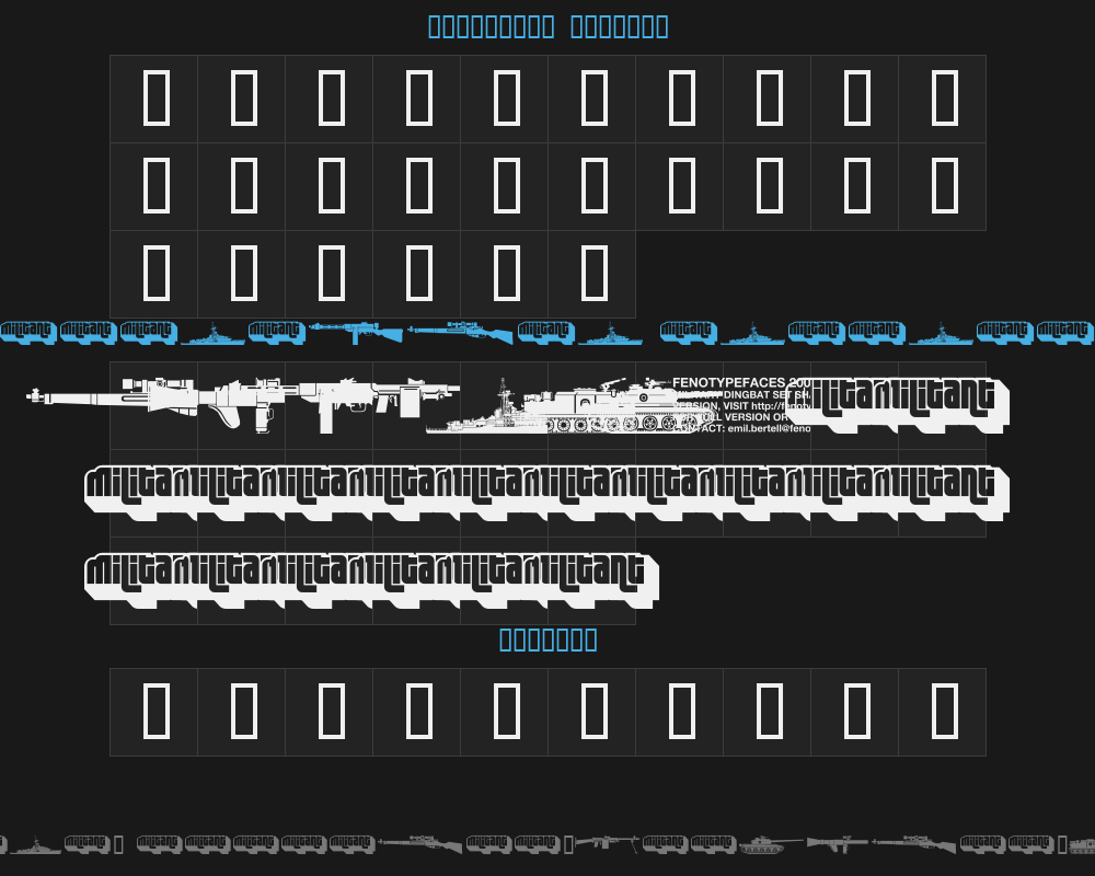 military-dingbats-fenotypePreview image