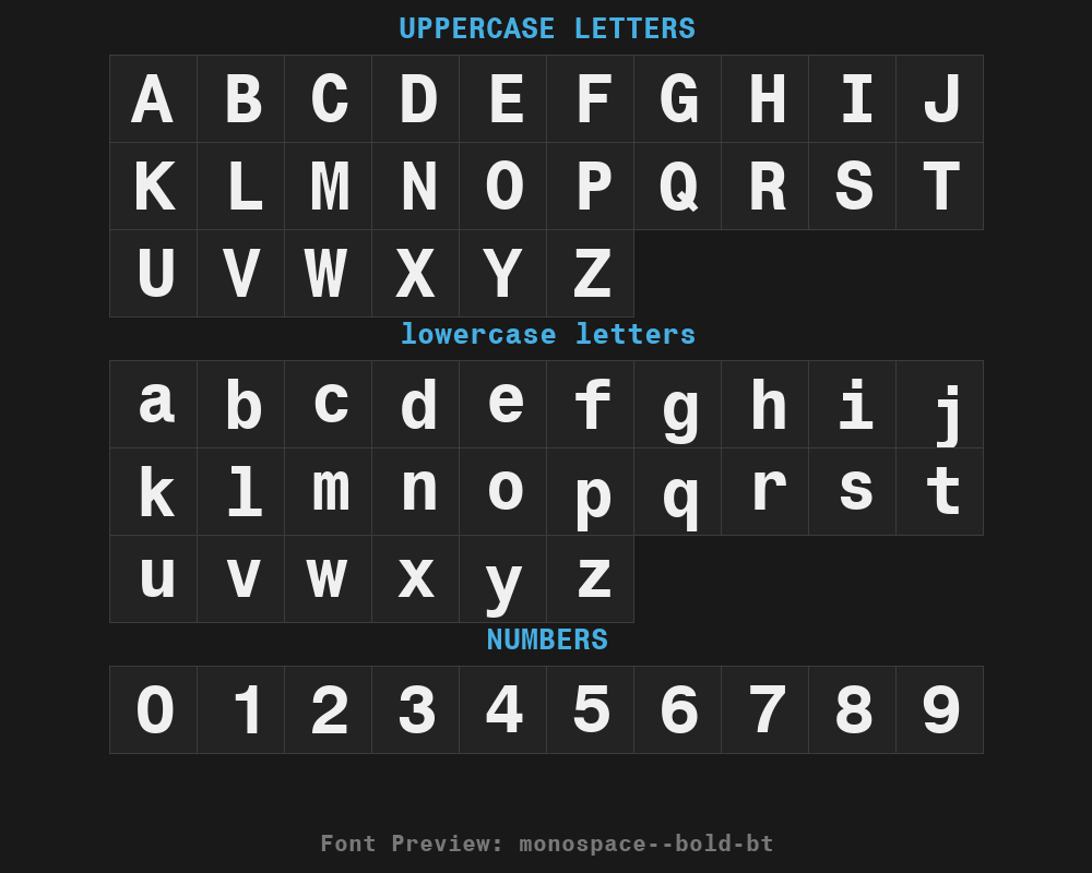 monospace-821-bold-btPreview
