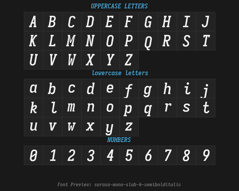 sarasa-mono-slab-k-semibolditalicPreview