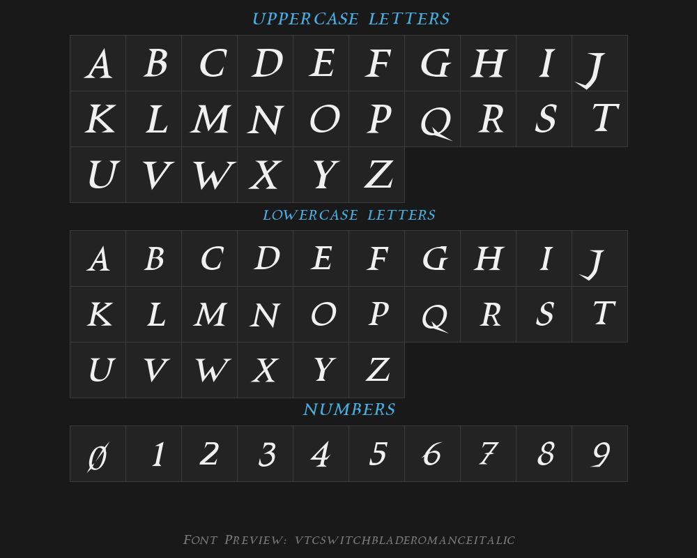 vtcswitchbladeromanceitalicPreview
