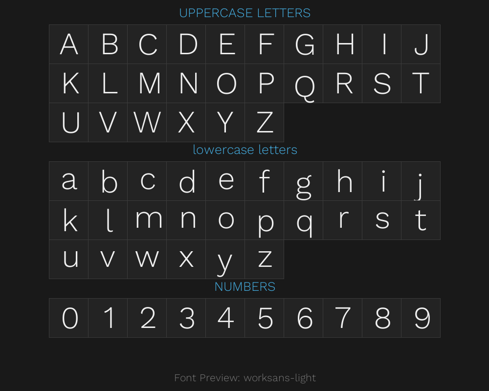 worksans-lightPreview