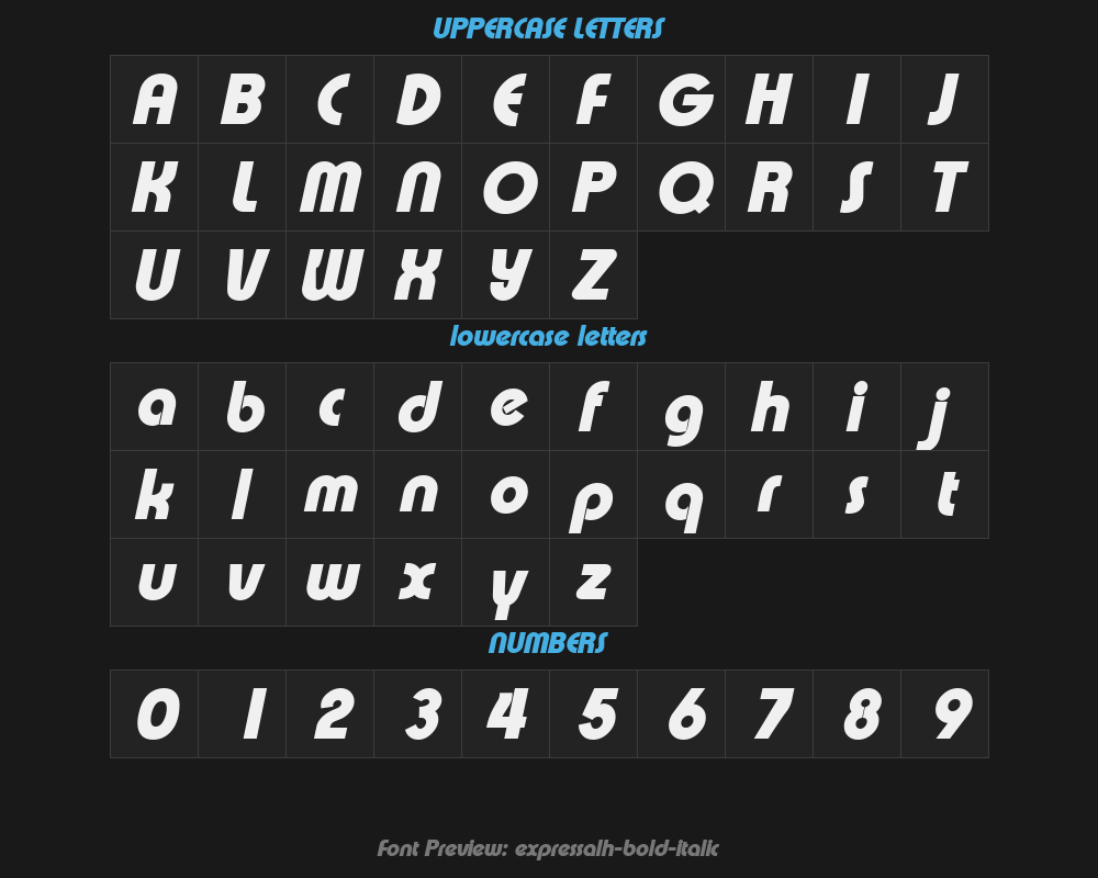 expressalh-bold-italicPreview