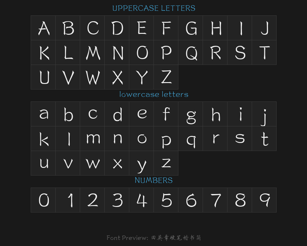 Tian Yingzhang's hard-pen regular Script slipsPreview
