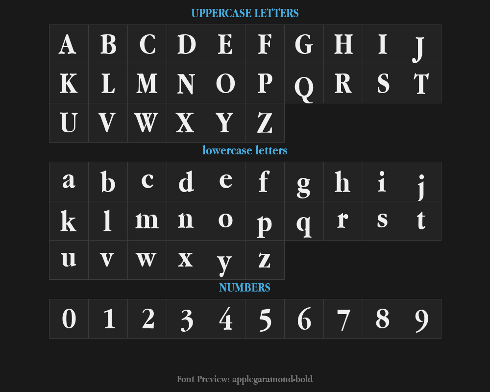 applegaramond-boldPreview