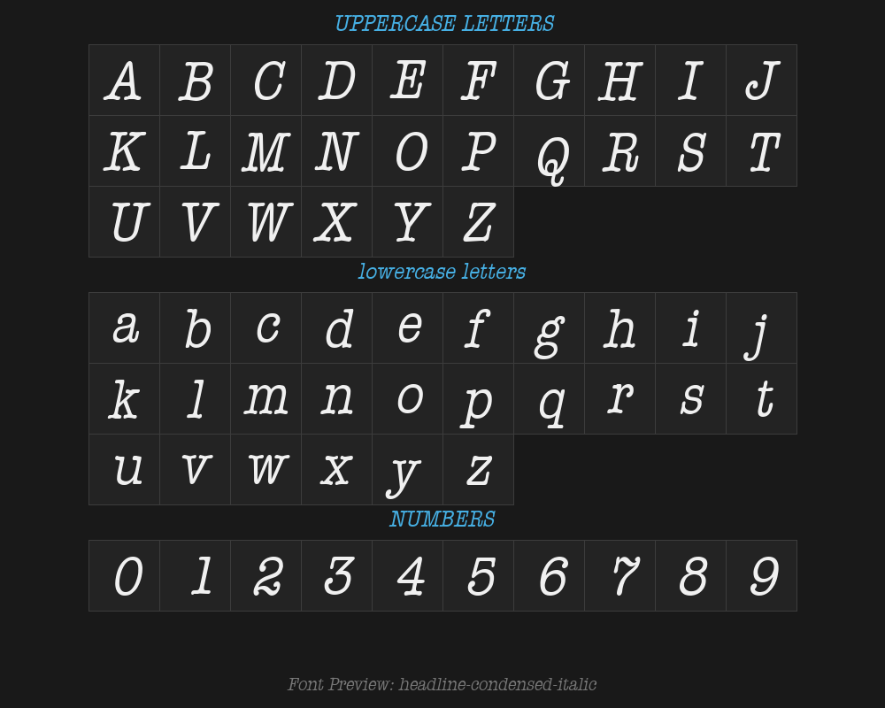 headline-condensed-italicPreview