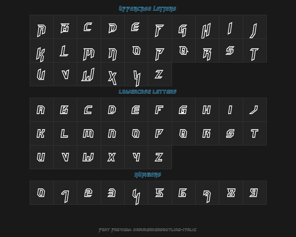 hammerheadoutline-italicPreview