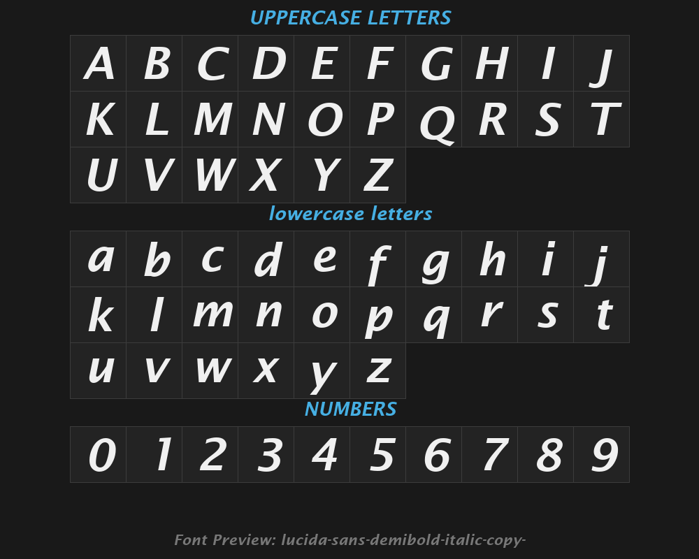 lucida-sans-demibold-italic-copy-4Preview