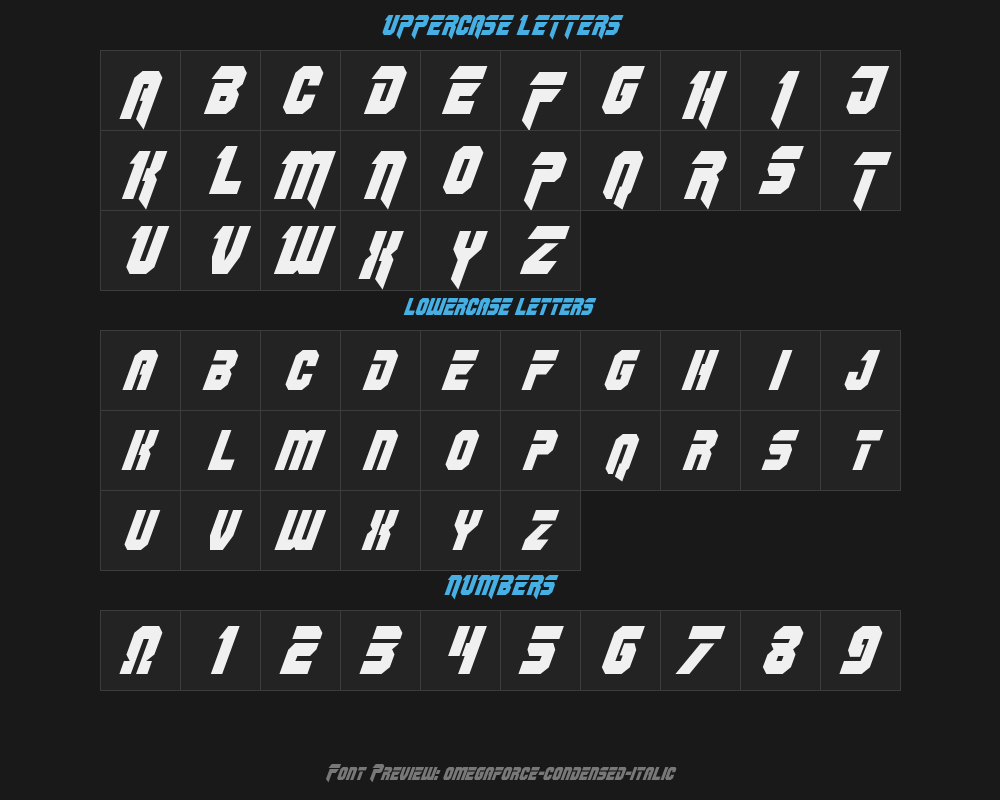 omegaforce-condensed-italicPreview