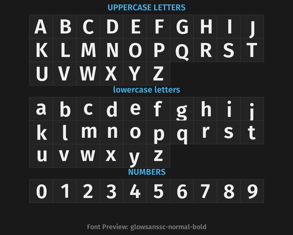 glowsanssc-normal-boldPreview