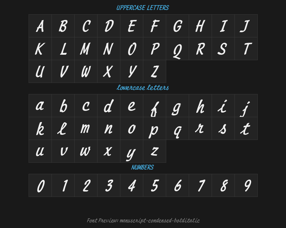 manuscript-condensed-bolditalicPreview image