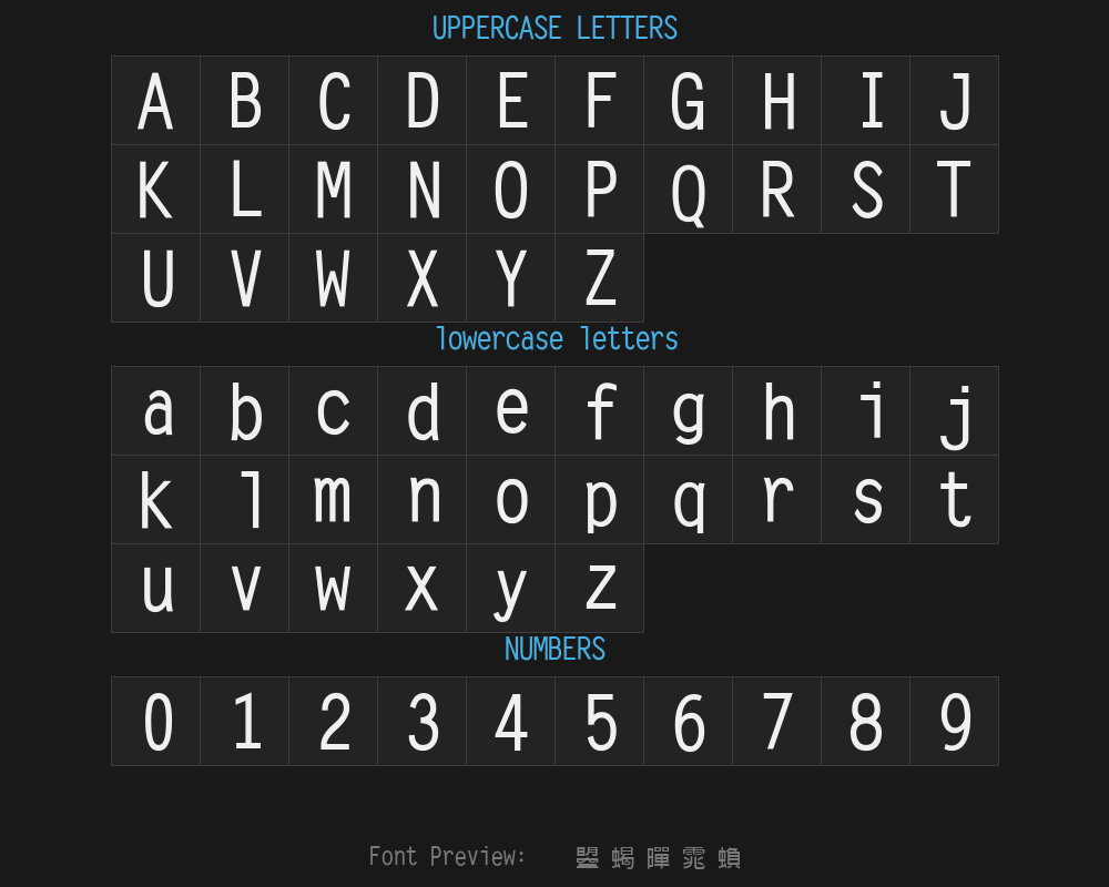 Wen Ding is bold and black with elaborate type. ttfPreview