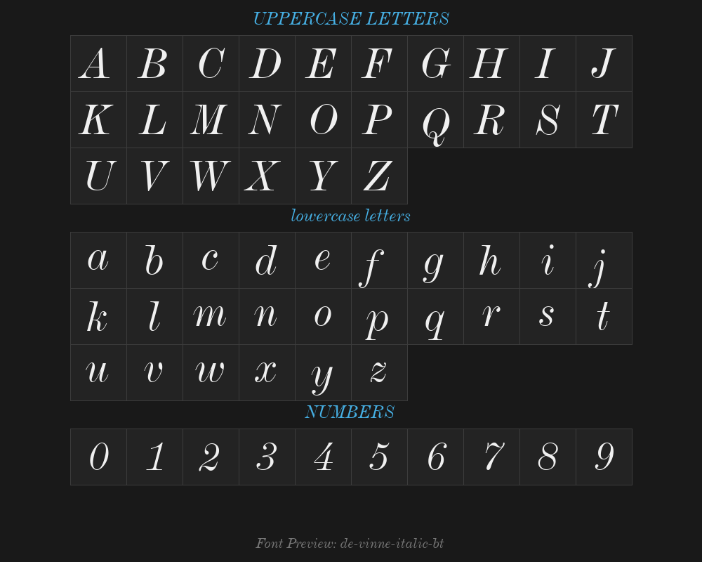 de-vinne-italic-btPreview