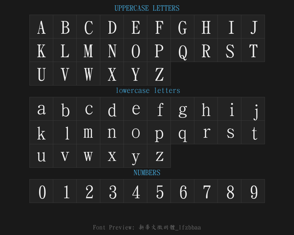 New Tiwen Zhengming Script _lfzbbaaPreview