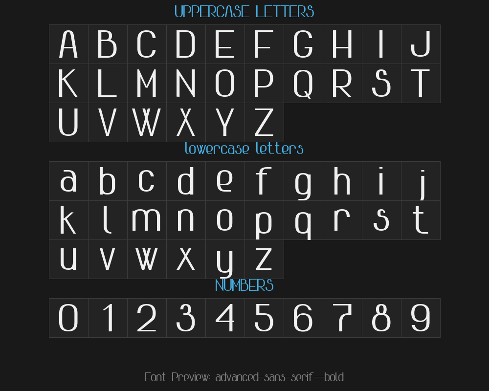 advanced-sans-serif-7-boldPreview
