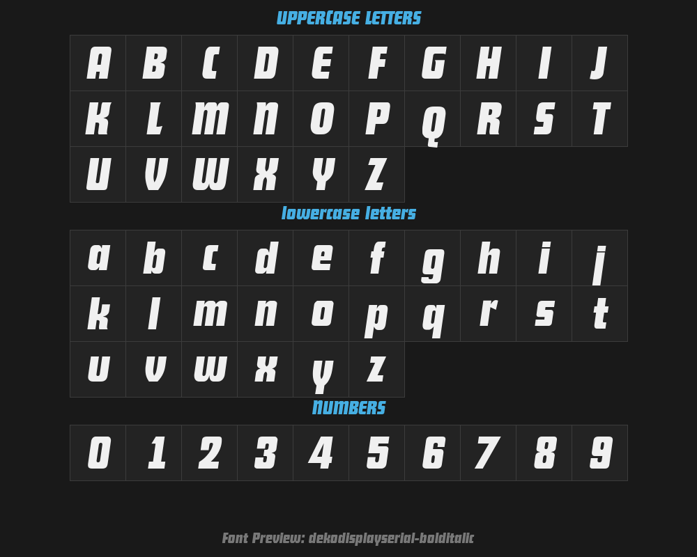 dekodisplayserial-bolditalicPreview