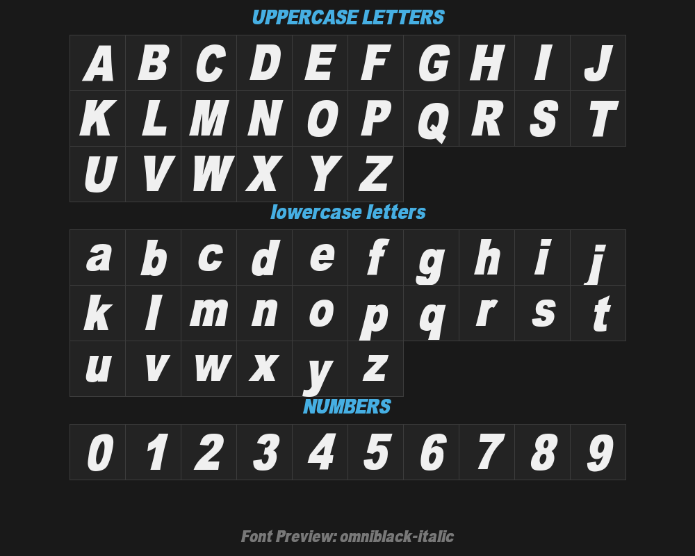 omniblack-italicPreview