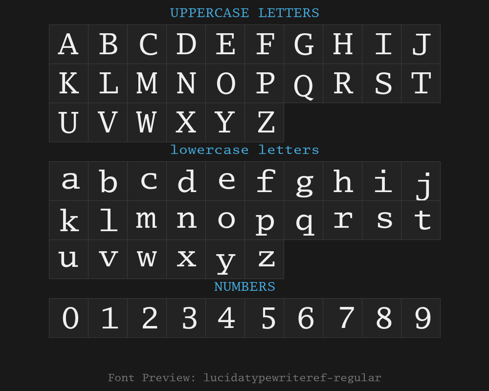 lucidatypewriteref-regularPreview
