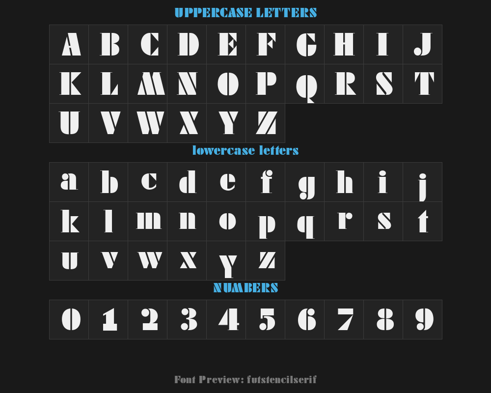 futstencilserifPreview