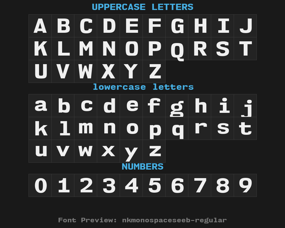 nk57monospaceseeb-regularPreview