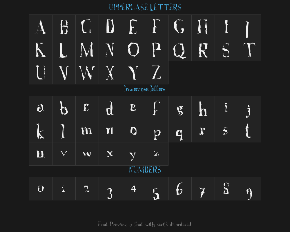 a-font-with-serifs-disorderedPreview
