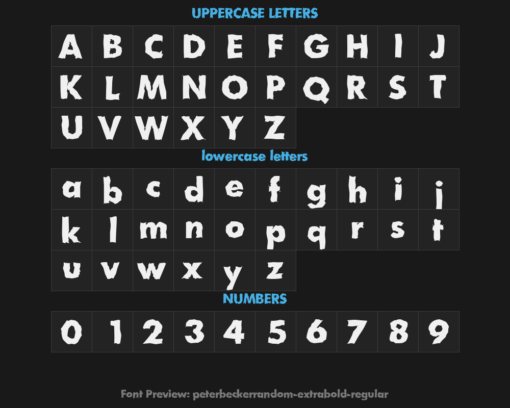 peterbeckerrandom-extrabold-regularPreview