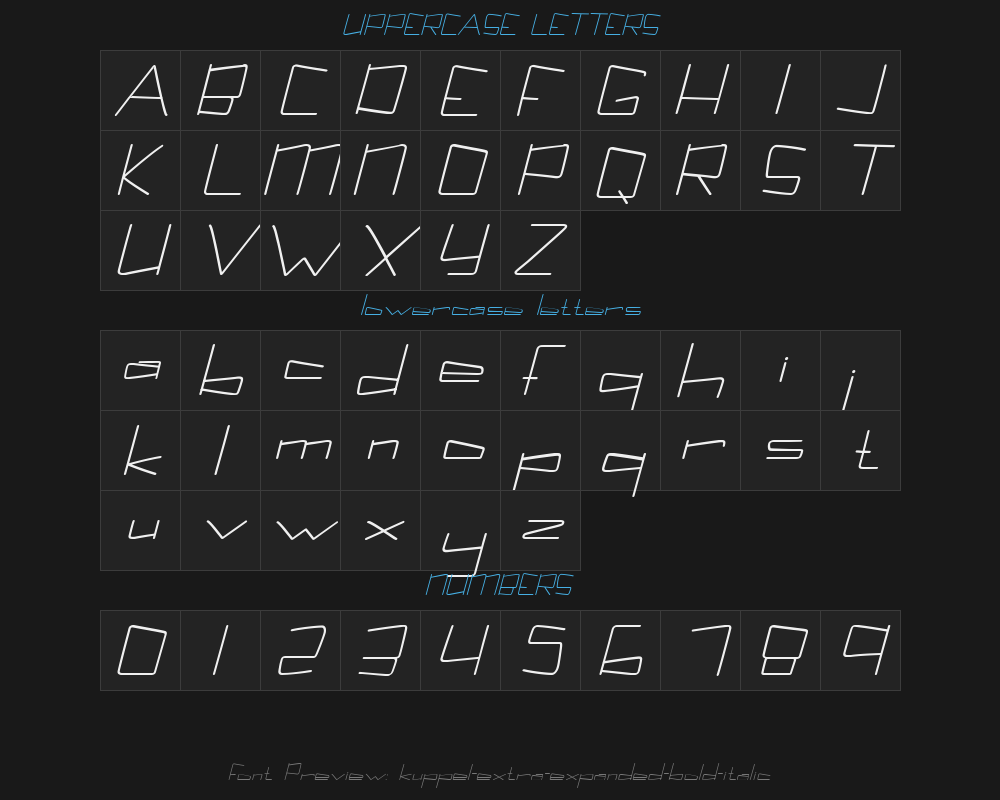 kuppel-extra-expanded-bold-italicPreview
