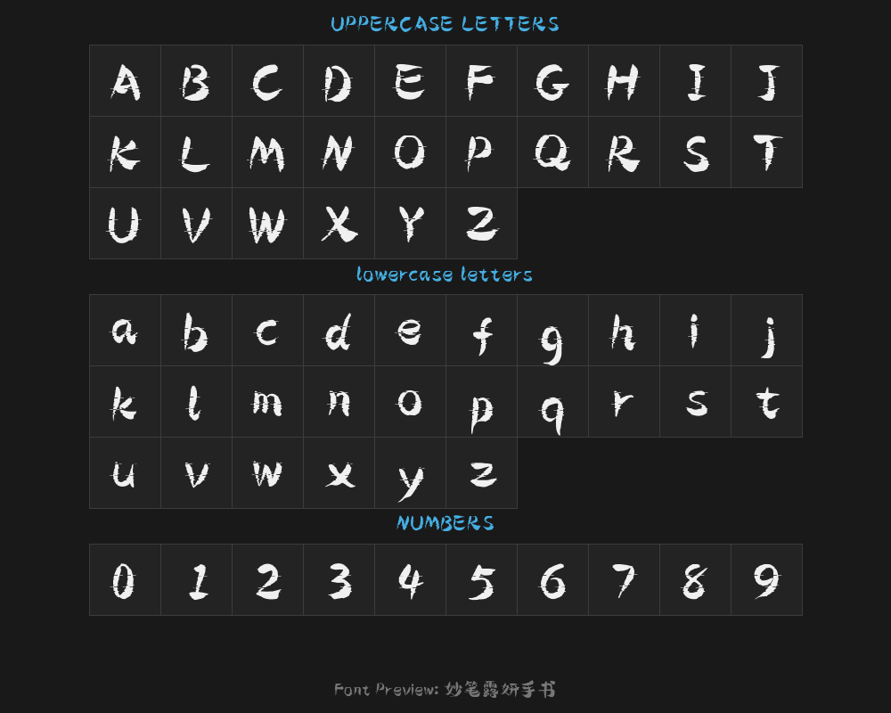 Written by Miaobi Luyan.ttfPreview