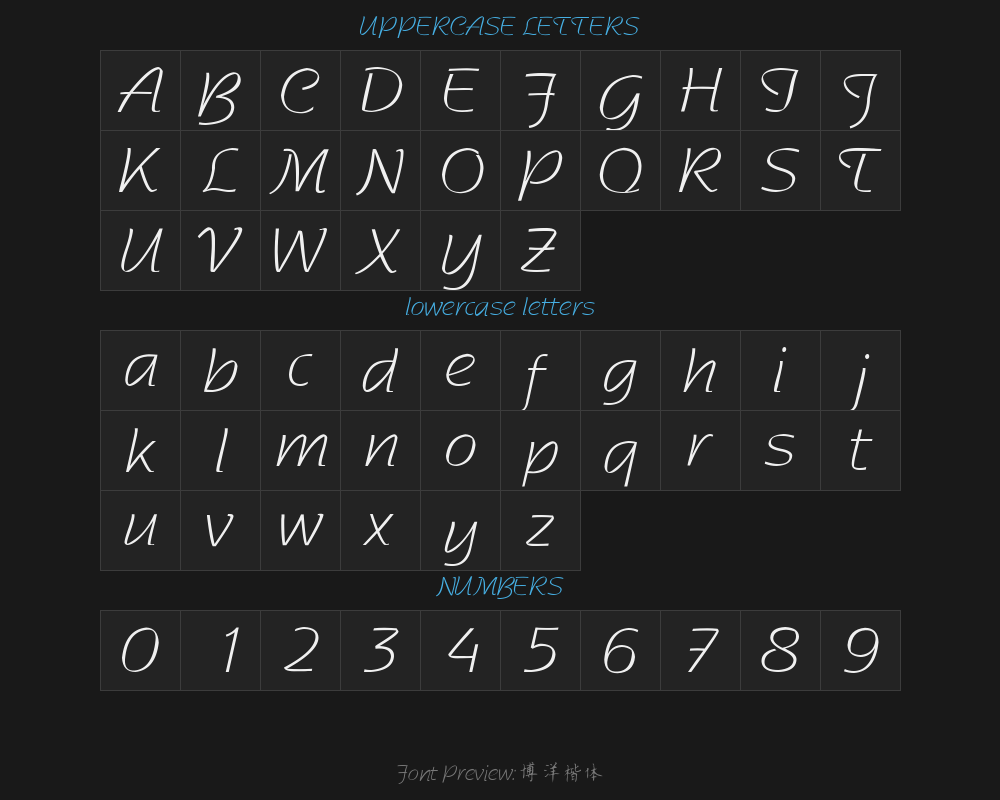 Boyang Regular Script 77Preview