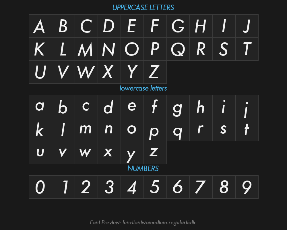 functiontwomedium-regularitalicPreview