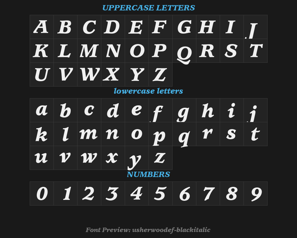 usherwoodef-blackitalicPreview