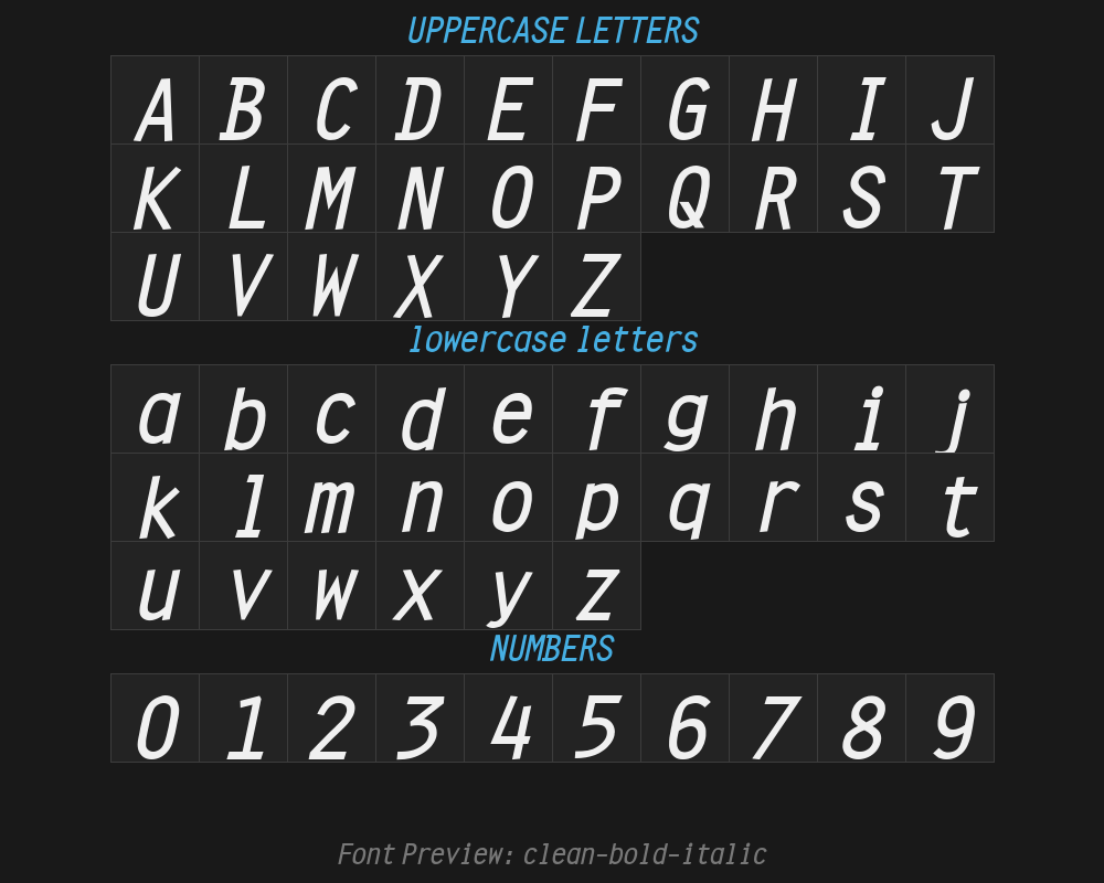 clean-bold-italicPreview