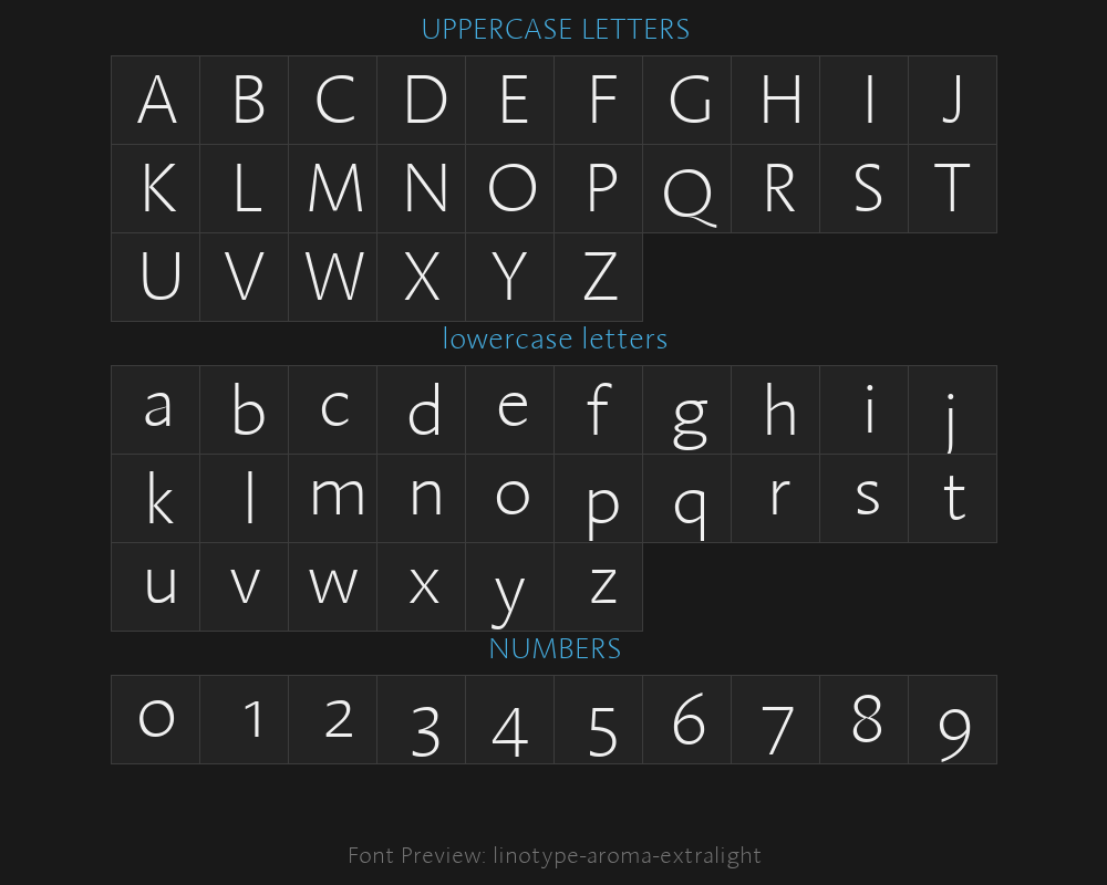 linotype-aroma-extralightPreview