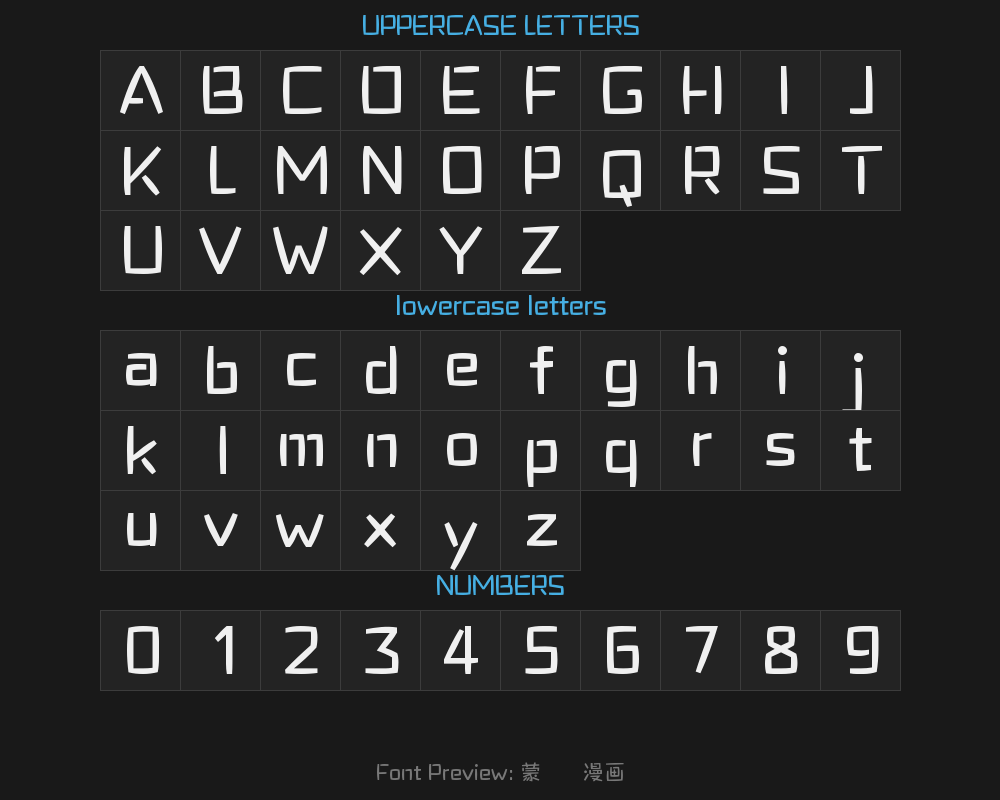Mona Simple comic typePreview