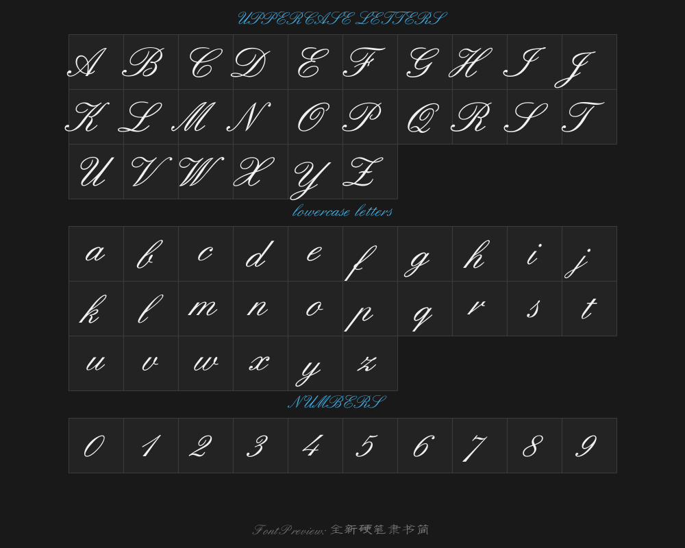 Brand new hard-pen clerical script slipsPreview