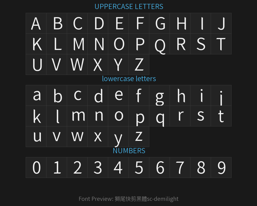 Lion Tail Quick Cut Black Typeface sc-demilightPreview