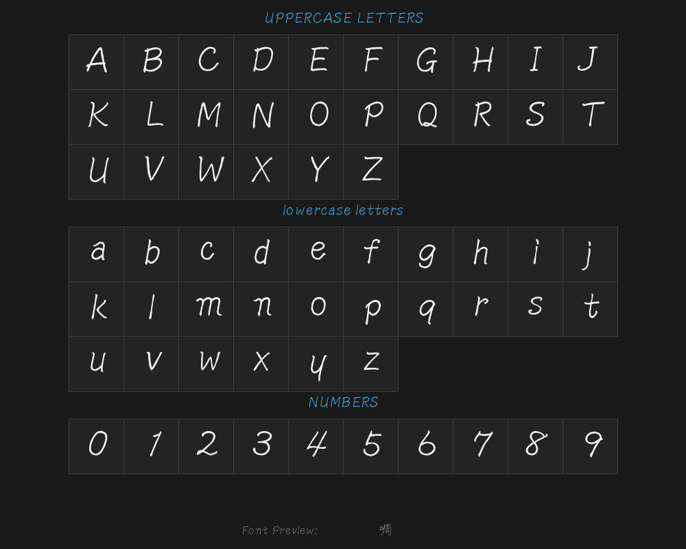Whose font is Wending? ttfPreview