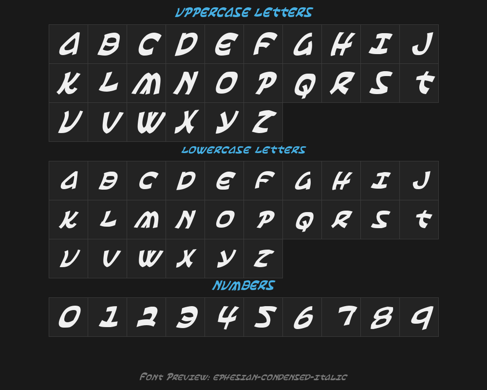 ephesian-condensed-italicPreview