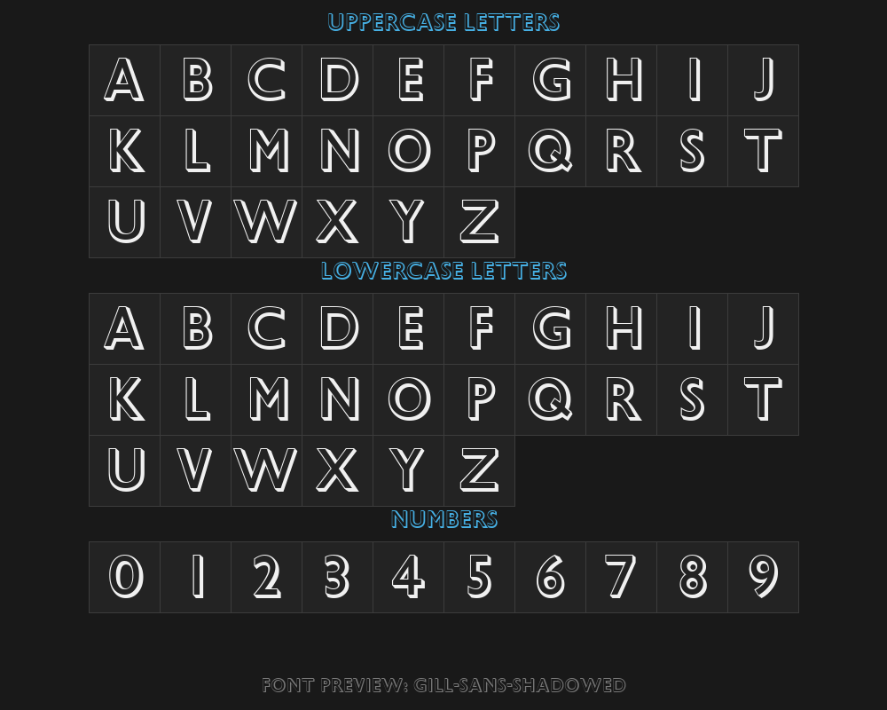 gill-sans-shadowedPreview