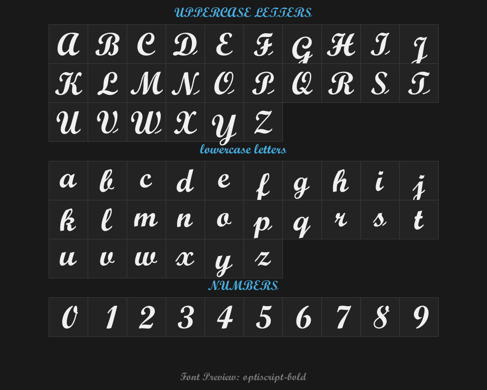 optiscript-boldPreview