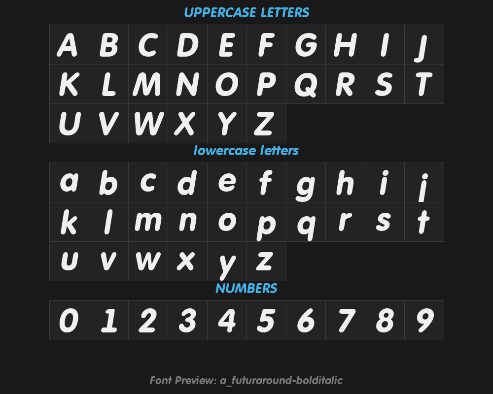a_futuraround-bolditalicPreview