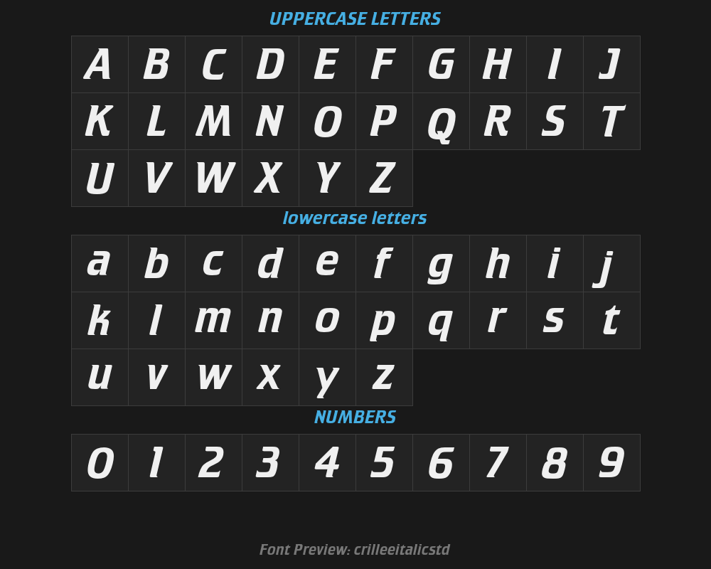 crilleeitalicstdPreview