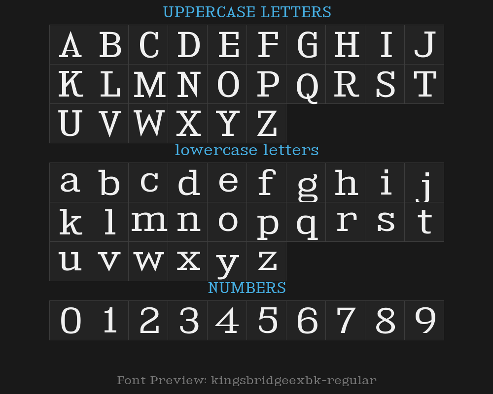 kingsbridgeexbk-regularPreview